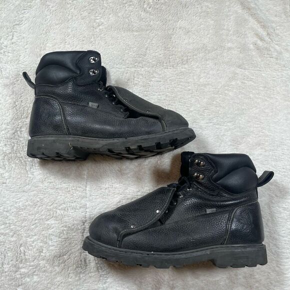 Iron Age Men’s Leather Groundbreaker Steel Toe Work Boots - Picture 1 of 5
